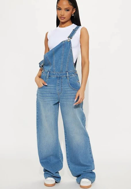 overalls Fashion Nova Women's Out of State Denim Overalls Fashion Nova $34.99