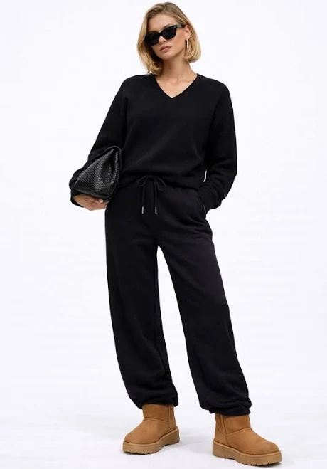 matching set Forever 21 V-Neck Sweater & Wide-Leg Pant Set Forever 21 $24.99