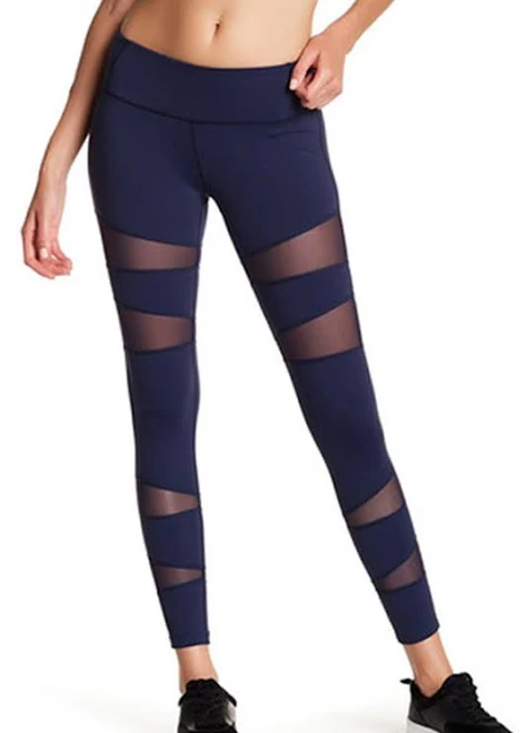 leggings Form Fitting Leggings with Mesh Vector Panels Prjon $143