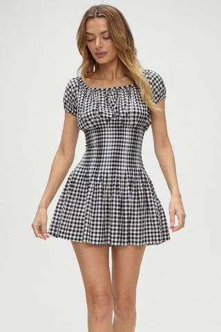 sundress Frankies Bikinis Sadie Gingham Mini Dress Frankies Bikinis $54