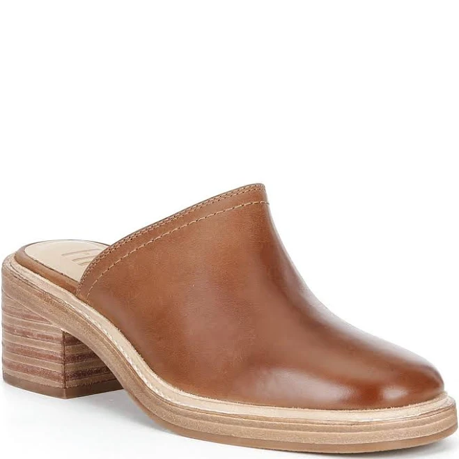 shoes Frye Women's Kate Square Toe Block Heel Mules Dillard's $198