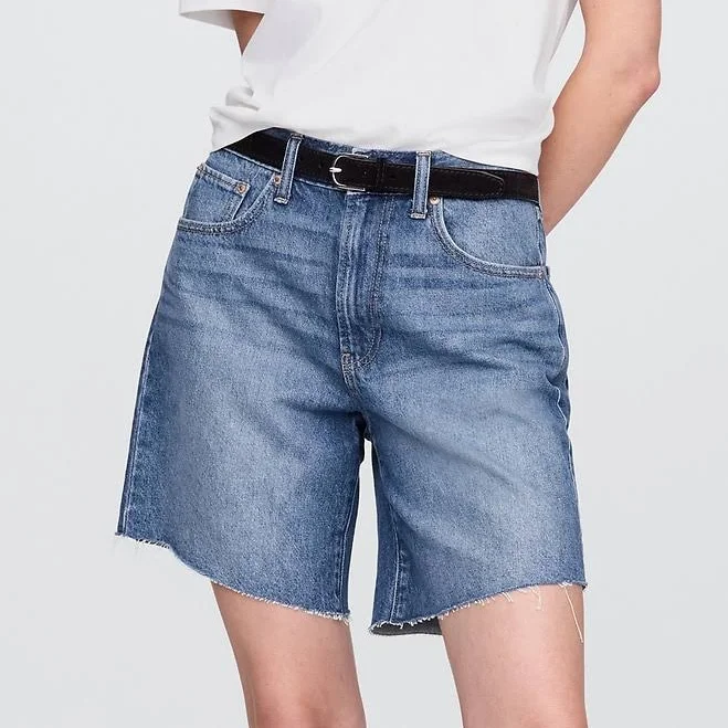 shorts Gap Women's Mid Rise '90s Loose Denim Bermuda Shorts Gap $55