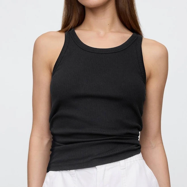 top Gap Women's Ribbed Scoopneck Tank Top Gap Factory $4.99