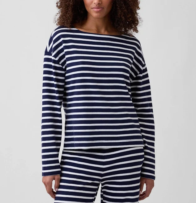 top Gap Women's Stripe Boatneck Top Gap Factory $34.99