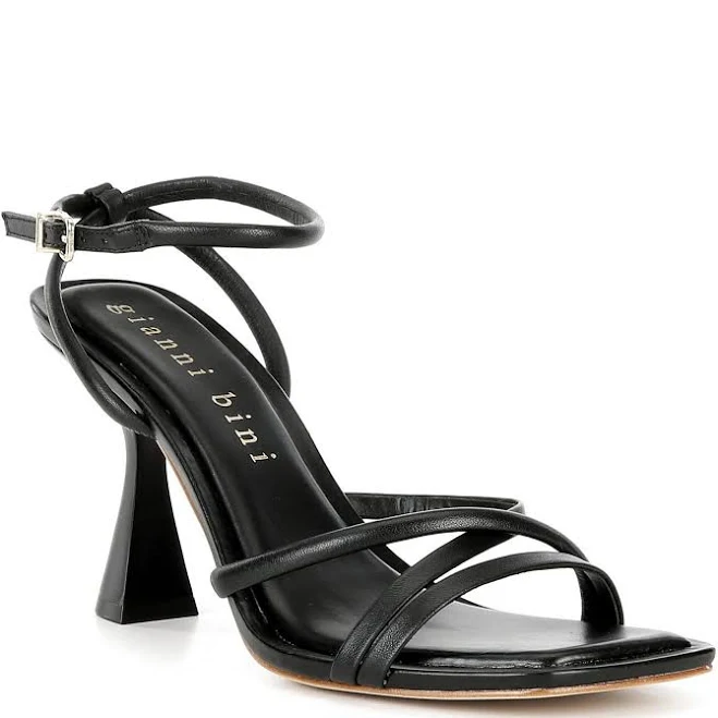 shoes Gianni Bini Women's Rondo Leather Strappy Square Toe Dress Sandals Dillard's $109.99
