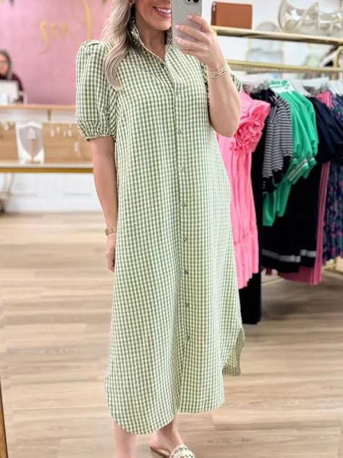 sundress Gingham Midi Elm Boutique $72