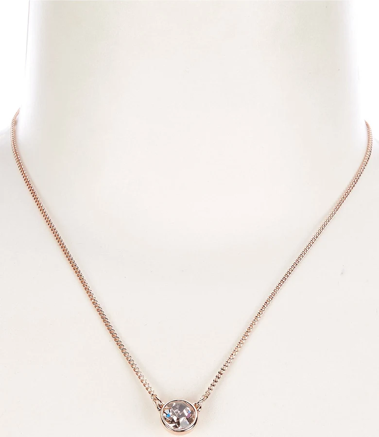 accessory Givenchy Rose Gold Crystal Pendant Necklace Dillard's $35