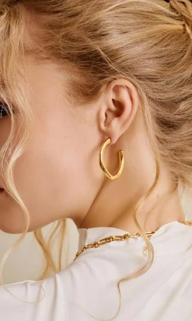 accessory Gold Bold Hoop Earrings Etsy - Asterodea $43.26