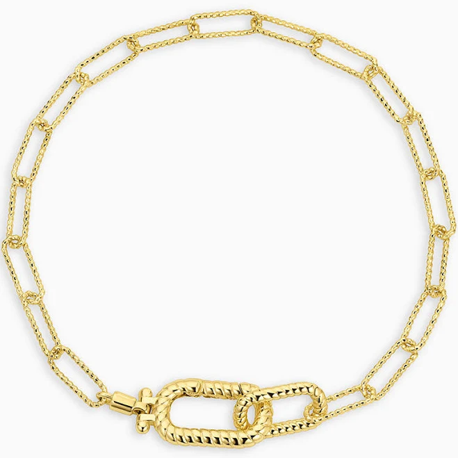 accessory Gorjana Women's 18k Gold Crew Link Bracelet gorjana $70