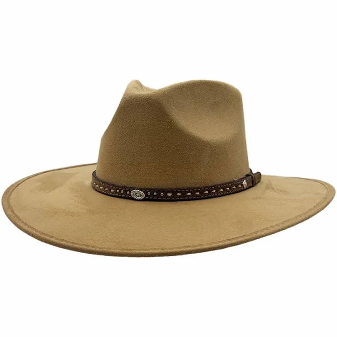 accessory Granger Women's Faux Suede Rancher Fedora Hat American Hat Makers $77