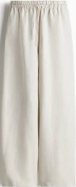 pants H&M Ladies Linen-Blend Pants H&M $29.99