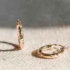 accessory Hammered gold hoop earrings textured hoop earrings Minimal Hoops Chic Dainty hoop Earrings Simple Everyday Earrings Gifts for Her women Etsy $24.19