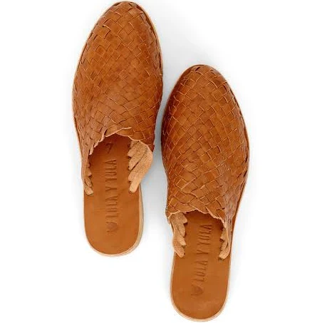 shoes Hand Woven Leather Slides lolaytula.com $90