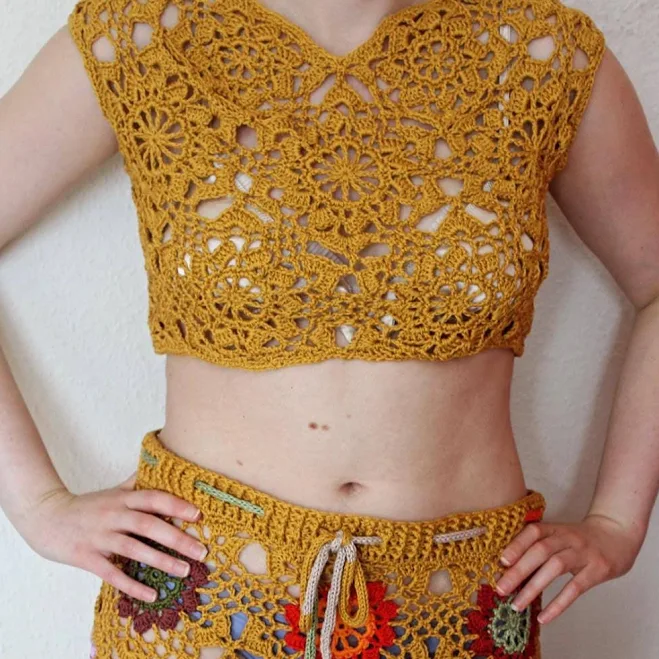 crop top Handmade Crochet Crop Top Etsy - Seller $47.6