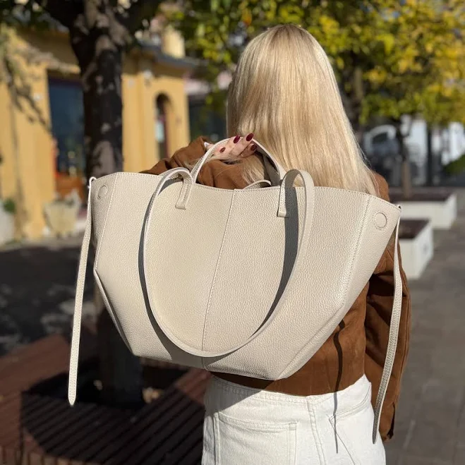 bag Handmade Italian Leather Structured Tote Bag Etsy - Seller $170