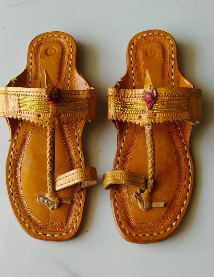 shoes Handmade Tan Leather Women Kolhapuri SlipOn Beachwear Hand Braided Detailing, Traditional Indian Craft Footwear, Artisan Made Ethnic Sandals Etsy - Seller $52.5