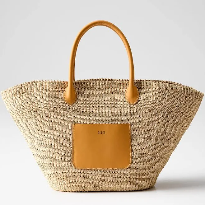 bag Handwoven Abaca Beach Tote Mark and Graham $89.99