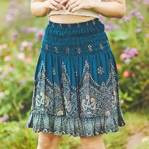 mini skirt High-Waisted Ruffle Floral Print Mini Skirt Etsy - Lannaclothesdesign $27.95