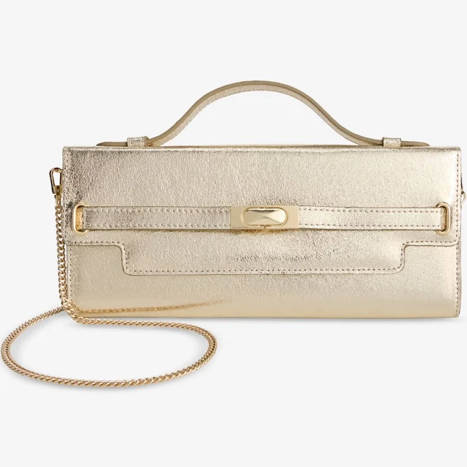 bag INC International Concepts Women's Avahh Sculpted Metallic Clutch Macy's $79.5