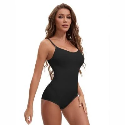 top Inspire Chic Women's Scoop Neck Sleeveless Seamless Tummy Control Bodysuit Target $19.49