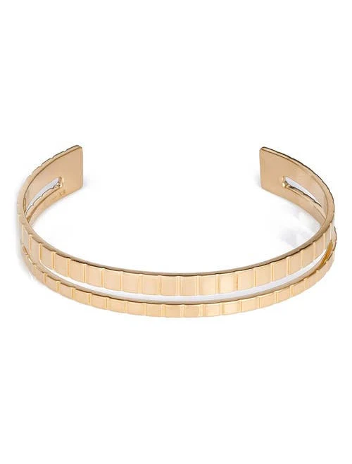 accessory Ivi Los Angeles Slim Slot Cuff Bracelet in Yellow Gold Nordstrom $242.5