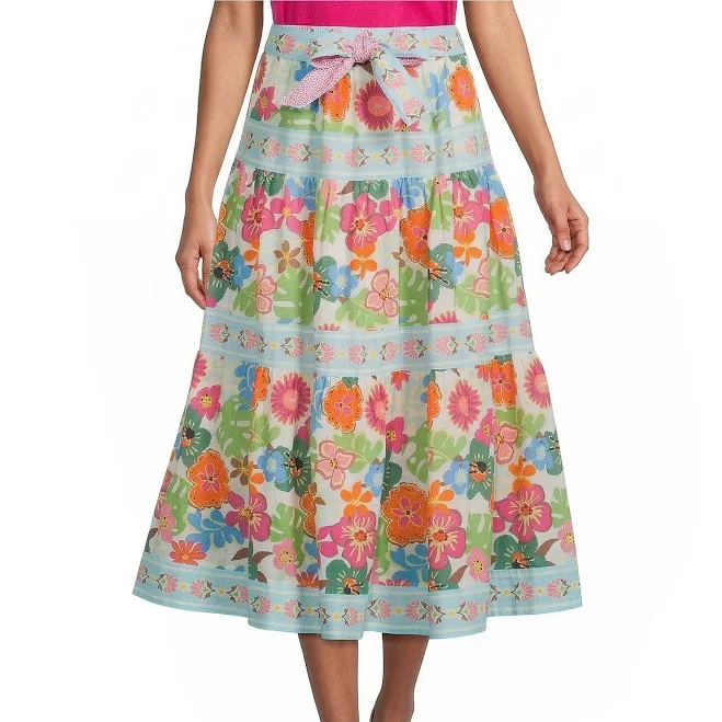 skirt John Mark Floral Tiered Skirt Dillard's $109