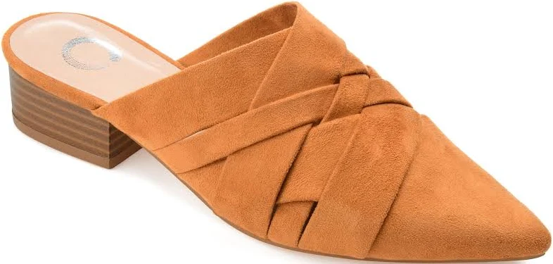 shoes Journee Collection Women's Kalida Mule Faux Suede Flats ShopSimon $49.99