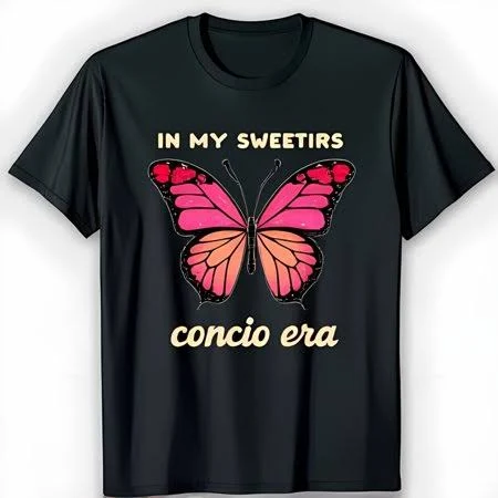 top JUNFPRINTEE Butterfly Graphic T-Shirt Walmart - shanghaijiyu $9.99