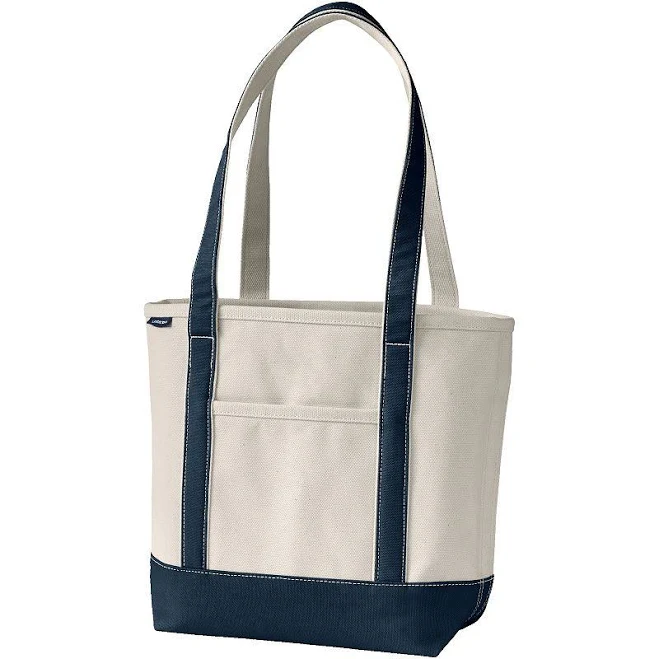 bag Lands' End Open Top Long Handle Canvas Tote Bag Kohl's $31.96