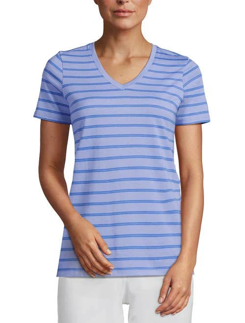 t-shirt Lands' End Women's Relaxed Supima Cotton V-Neck T-Shirt Nordstrom $29.96