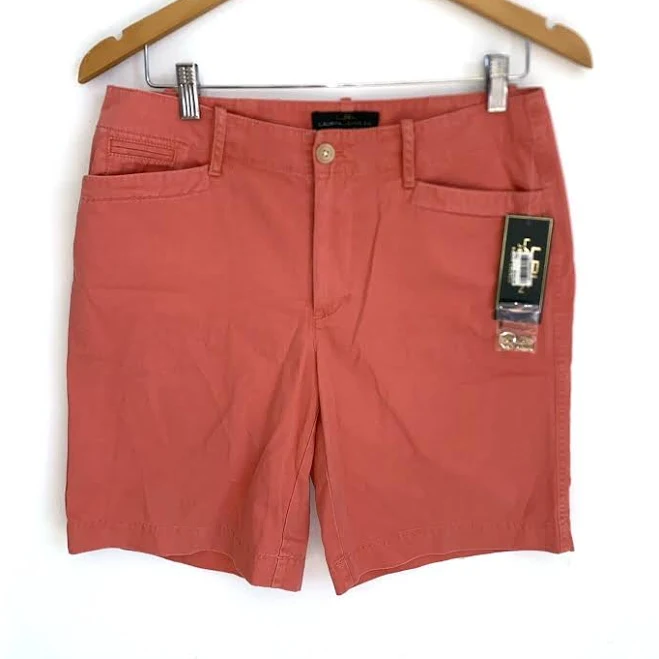 shorts Lauren Ralph Lauren Coral Orange Chino Bermuda Shorts Size 6 eBay - simply*snazzy $18.95
