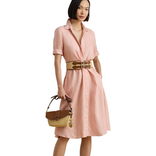 dress Lauren Women's Ralph Lauren Tie-Front Linen Shirtdress Dress Bloomingdale's $195