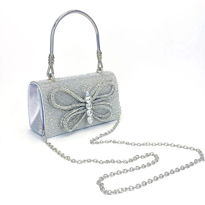 bag Lavish Butterfly Rhinestone Handbag Chicwish $35.9