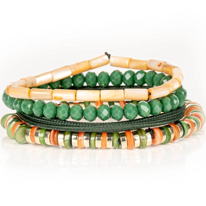 accessory Layered Amber Bracelet Set the dark $60