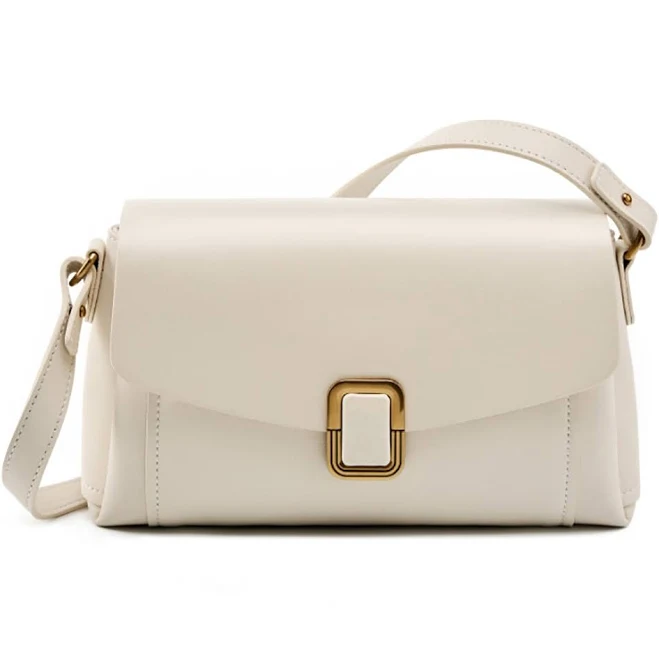 bag Leather Flap Crossbody Bag with Buckle Baginning $79.99
