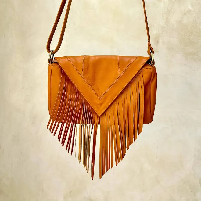 bag Leather Fringe Crossbody Bag Etsy - MyGratitudeBali $135.2