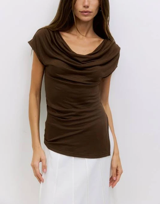 cowl neck top Lena Cowl Neck Knit Top ModRef Stores $38