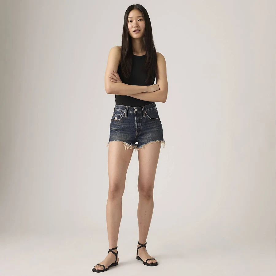 shorts Levi's 501 Original Fit High Rise Women's Shorts - Dark Wash 24 Levi's $49.98