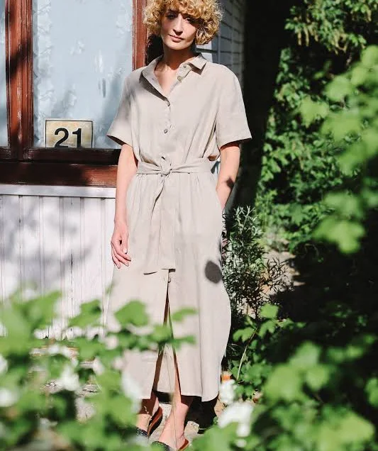 dress Linen Tie Belt Shirt Dress Etsy - OffOn $174.75