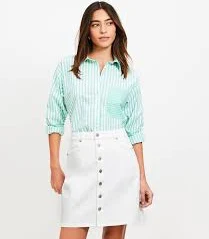 skirt Loft Women's Button Denim Mini Skirt LOFT $27.98