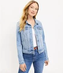 outerwear Loft Women's Denim Trucker Jacket LOFT $49