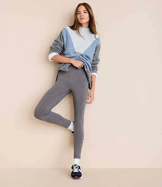 leggings Lou & Grey Heathered Brushedsoft Pocket Leggings LOFT $29.23