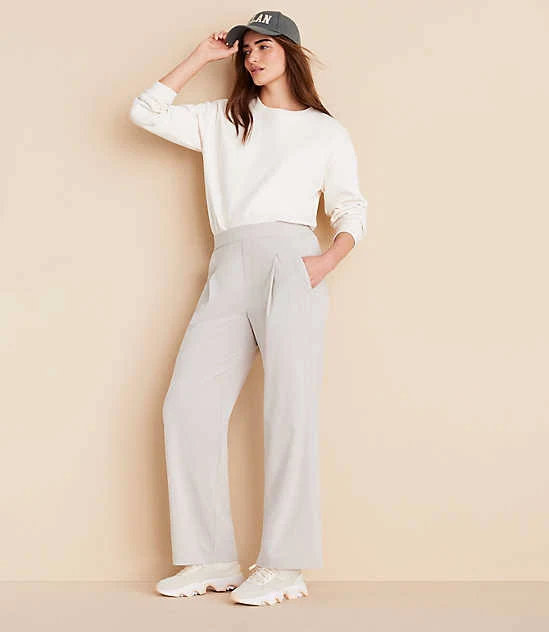 wide leg pants Lou & Grey Wanderweave Wide Leg Trousers LOFT $28