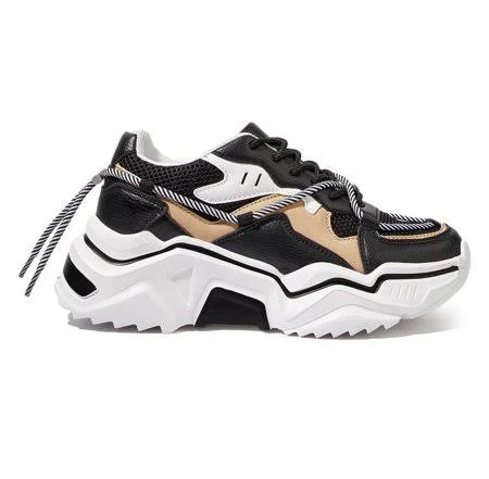 shoes Lucky Step Fashion Colorblock Chunky Sneakers Retro Dad Walking Shoes,Black/White,Womens, Women's, Size: 10 Walmart - LUCKY STEP.offical $42.99