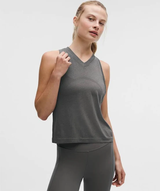 top Lululemon Swiftly Open-Hole V-Neck Tank Top lululemon $58
