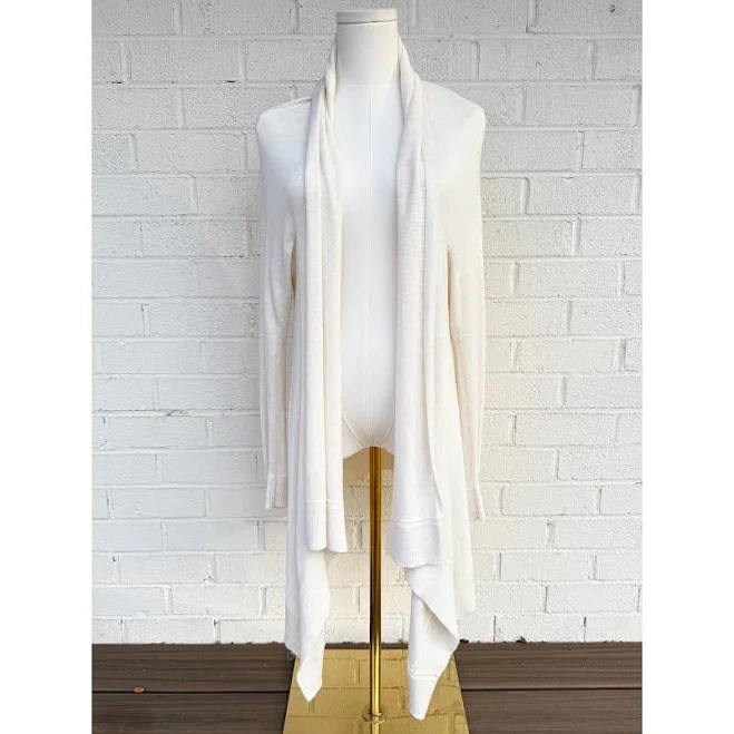 outerwear Lululemon Wrap Lightweight Open Cream Knit Long Cardigan Sweater M/l eBay - hardinglis $36