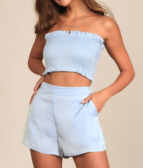 shorts Lulus High-Waisted Satin Shorts Lulus $31