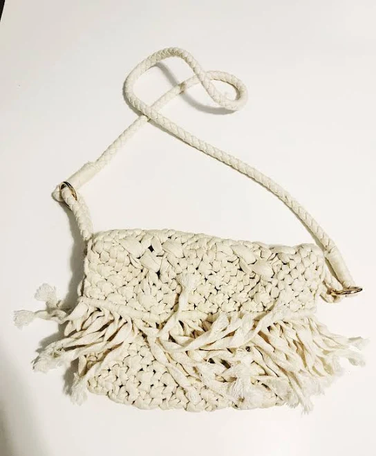 bag Macrame Tassel Crossbody Purse Etsy - chrisaliciavintage $18.09