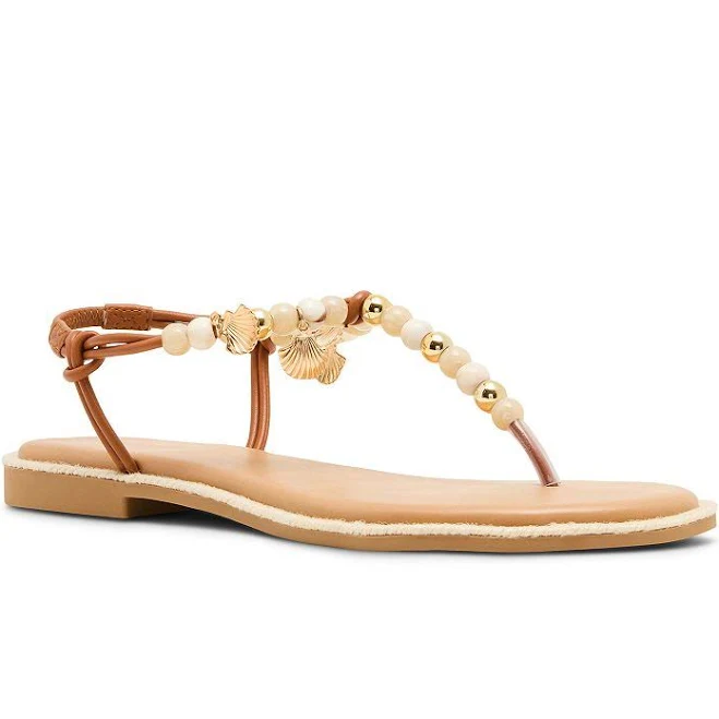 shoes Madden Girl Women's Shells Beaded T-Strap Sandals Kohl's $33.99