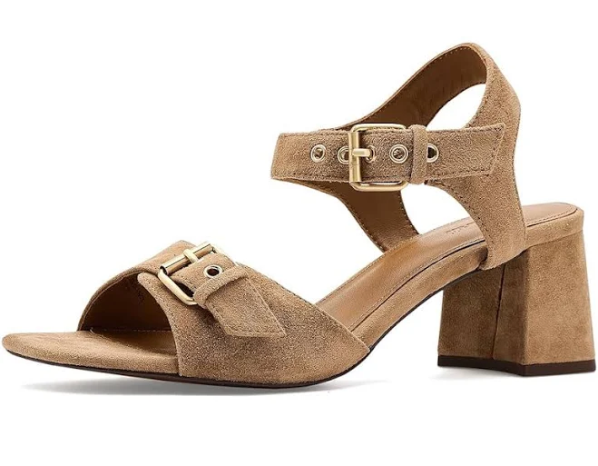 shoes Madewell Neeka Suede Ankle-Strap Heeled Sandal Zappos.com $138